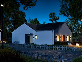 Massivhaus Bungalow 360 von BRALE Bau, Bungalow Außenansicht 3