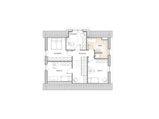 Massivhaus KAPITÄNSHAUS 160 von Kähler Massivhaus Schlüsselfertig ab 407420€, Satteldach-Klassiker Grundriss 2