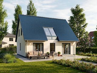 Massivhaus Güstrow von TIMOWA Massivhäuser Schlüsselfertig ab 312900€, Satteldach-Klassiker Außenansicht 1