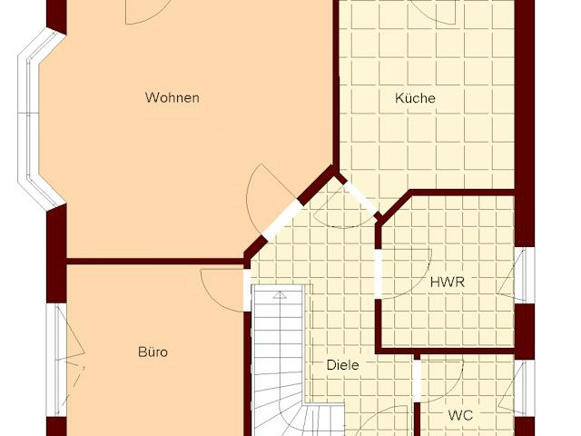 Massivhaus Nienhagen von TIMOWA Massivhäuser Schlüsselfertig ab 281900€, Satteldach-Klassiker Grundriss 1