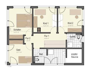 Fertighaus Haus Buchenhain von Keitel-Haus Schlüsselfertig ab 570233€,  Grundriss 3