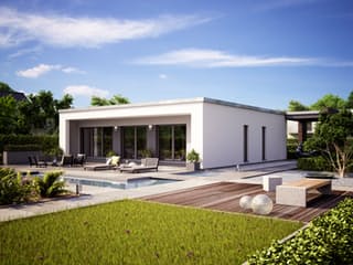 Fertighaus Finess 105 von Büdenbender Hausbau, Bungalow Außenansicht 1