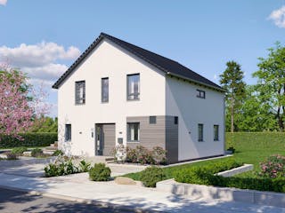 Fertighaus London von Fingerhut Haus Schlüsselfertig ab 405086€, Satteldach-Klassiker Außenansicht 1