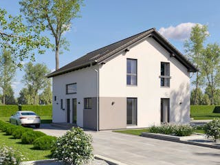 Fertighaus Wien von Fingerhut Haus Schlüsselfertig ab 437280€, Satteldach-Klassiker Außenansicht 1