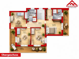 Massivhaus Villa Family 214 – moderne Villa im Bauhausstil von Mein Haus Bausysteme Schlüsselfertig ab 642000€, Grundriss 1