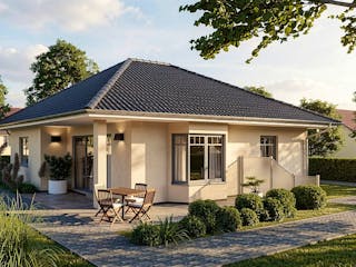 Massivhaus Baabe I von TIMOWA Massivhäuser Schlüsselfertig ab 217900€, Bungalow Außenansicht 1