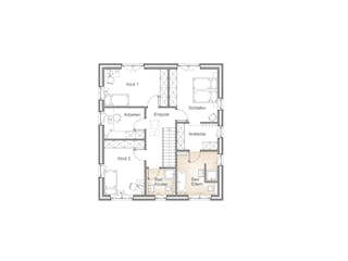 Massivhaus STADTVILLA 170 von Kähler Massivhaus Schlüsselfertig ab 427510€, Stadtvilla Grundriss 1