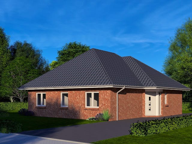 Massivhaus Haus Aue von FEPA-Wohnbau, Bungalow Außenansicht 1