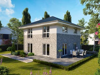 Massivhaus STADTVILLA 140 von Kähler Massivhaus Schlüsselfertig ab 363410€, Stadtvilla Außenansicht 1