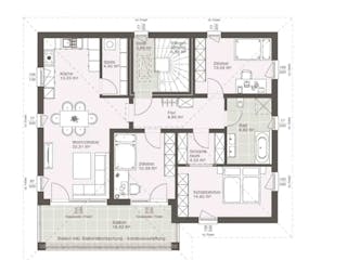 Fertighaus ELK Duo 217 von ELK, Stadtvilla Grundriss 2