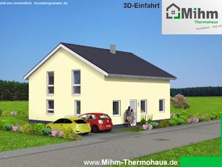 Massivhaus Primero180SD190 von Mihm Thermobau, Satteldach-Klassiker Außenansicht 3