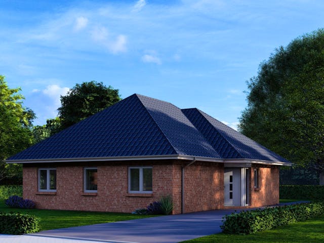 Massivhaus Haus Aue von FEPA-Wohnbau, Bungalow Außenansicht 1