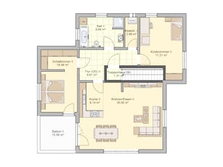 Fertighaus Junto 222 von Fingerhut Haus Schlüsselfertig ab 635208€, Cubushaus Grundriss 2