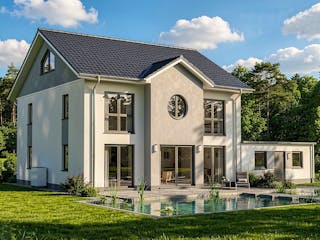 Massivhaus Stadthaus 155 von TIMOWA Massivhäuser, Stadtvilla Außenansicht 2