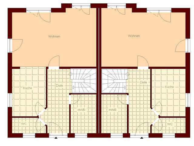 Massivhaus Dammhusen I von TIMOWA Massivhäuser Schlüsselfertig ab 563900€, Satteldach-Klassiker Grundriss 1