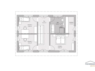 Fertighaus Stadtvilla 133 von FischerHaus, Stadtvilla Grundriss 2