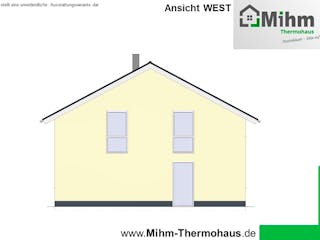 Massivhaus Primero180SD190 von Mihm Thermobau, Satteldach-Klassiker Außenansicht 8