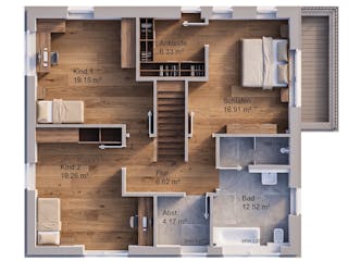 Massivhaus Stadtvilla 180 von AMR-Wohnbau Schlüsselfertig ab 404000€, Stadtvilla Grundriss 2