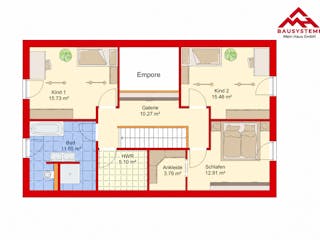 Fertighaus Stadtvilla Modern 160 W von Mein Haus Bausysteme, Stadtvilla Grundriss 2