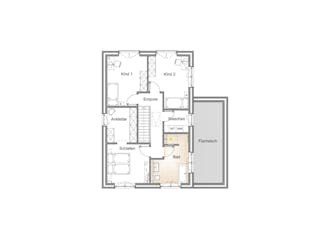 Massivhaus STADTVILLA 165 von Kähler Massivhaus Schlüsselfertig ab 444620€, Stadtvilla Grundriss 1