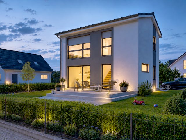 Massivhaus Minimassiv-Haus Fehmarn von ROTH MASSIVHAUS Schlüsselfertig ab 269000€, Satteldach-Klassiker Außenansicht 1