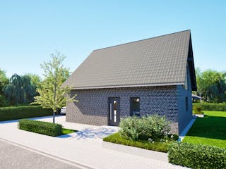 Massivhaus Entwurf NB126 von FAVORIT Massivhaus Schlüsselfertig ab 309848€, Satteldach-Klassiker Außenansicht 5