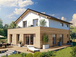 Haus mit Holzfassade Haus mit Holzfassade