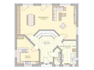 Fertighaus Klara von Fingerhut Haus Schlüsselfertig ab 530067€, Stadtvilla Grundriss 1