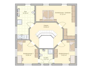 Fertighaus Klara von Fingerhut Haus Schlüsselfertig ab 530067€, Stadtvilla Grundriss 2