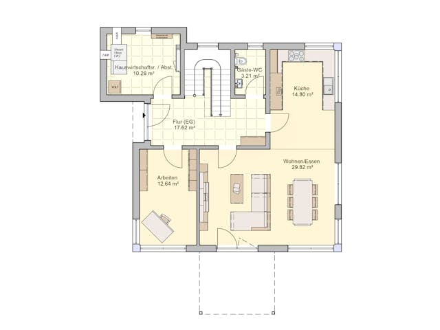 Fertighaus Köln von Fingerhut Haus Schlüsselfertig ab 572723€, Stadtvilla Grundriss 1