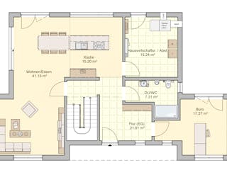 Fertighaus Vilago - MH Neunkhausen von Fingerhut Haus Schlüsselfertig ab 634664€, Cubushaus Grundriss 1