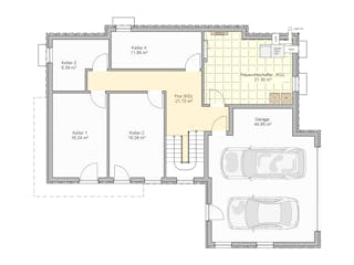Fertighaus Malgara von Fingerhut Haus Schlüsselfertig ab 440930€, Cubushaus Grundriss 2