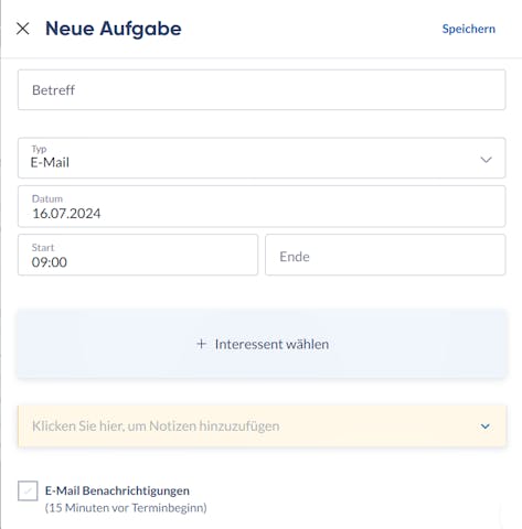 SWB Interessentenverwaltung - Neue Aufgabe - big
