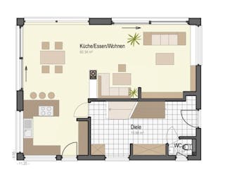 Fertighaus Haus Buchenhain von Keitel-Haus Schlüsselfertig ab 570233€,  Grundriss 1