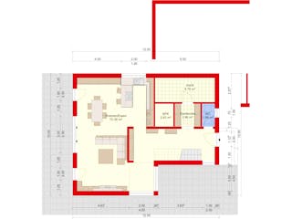 Massivhaus Stadtvilla 166 im Bauhausstill mit LIAPLAN gebaut von Mein Haus Bausysteme, Cubushaus Außenansicht 8