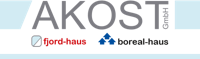 Dienstleister AKOST Holzhäuser Logo Hausanbieter AKOST Holzhäuser
