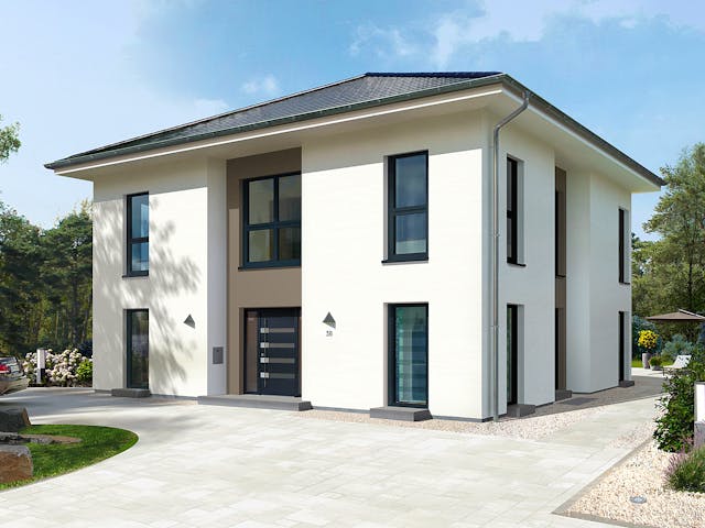 Fertighaus City Villa 1 von allkauf haus, Stadtvilla Außenansicht 1 Fertighaus City Villa 1 von allkauf haus, Stadtvilla Außenansicht 1