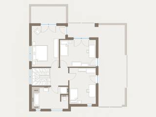 Fertighaus Cult 1 V2 von allkauf haus, Cubushaus Grundriss 2