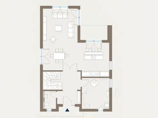 Fertighaus Cult 2 von allkauf haus, Cubushaus Grundriss 1