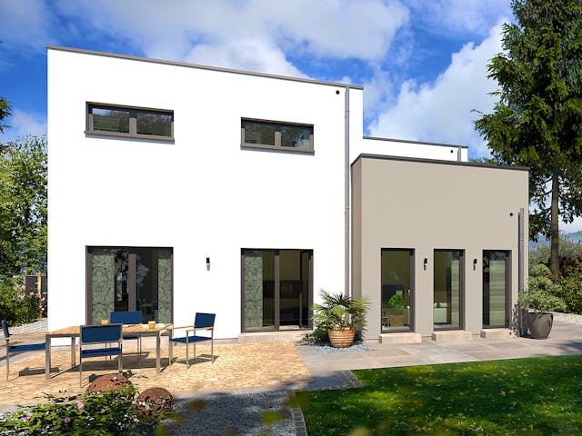 Fertighaus Cult 3 von allkauf haus, Cubushaus Außenansicht 1