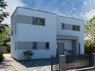 Fertighaus Cult 3 von allkauf haus, Cubushaus Außenansicht 2