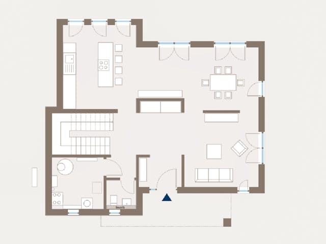 Fertighaus Cult 3 von allkauf haus, Cubushaus Grundriss 1 Fertighaus Cult 3 von allkauf haus, Cubushaus Grundriss 1