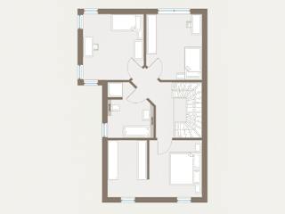 Fertighaus Double 8 von allkauf haus, Cubushaus Grundriss 2