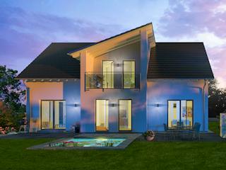 Fertighaus Generation 2 von allkauf haus, Satteldach-Klassiker Außenansicht 3