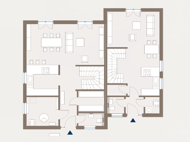Fertighaus Generation 6 von allkauf haus, Cubushaus Grundriss 1