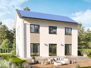 Fertighaus Home 12 von allkauf haus, Satteldach-Klassiker Außenansicht 5