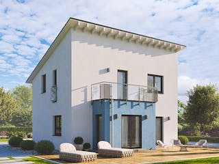 Fertighaus Home 1 von allkauf haus, Satteldach-Klassiker Außenansicht 4
