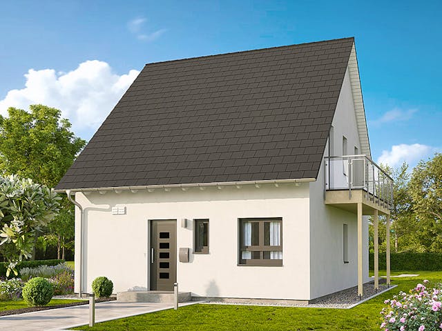 Fertighaus Home 3 von allkauf haus, Satteldach-Klassiker Außenansicht 1 Fertighaus Home 3 von allkauf haus, Satteldach-Klassiker Außenansicht 1
