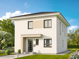 Fertighaus Home 3 von allkauf haus, Satteldach-Klassiker Außenansicht 3