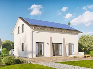 Fertighaus Home 5 von allkauf haus, Satteldach-Klassiker Außenansicht 2